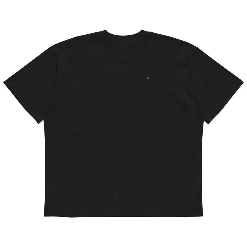 Unisex organic oversized high neck t-shirt — photo 2