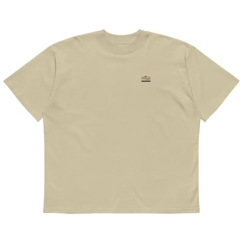 Unisex organic oversized high neck t-shirt — photo 4