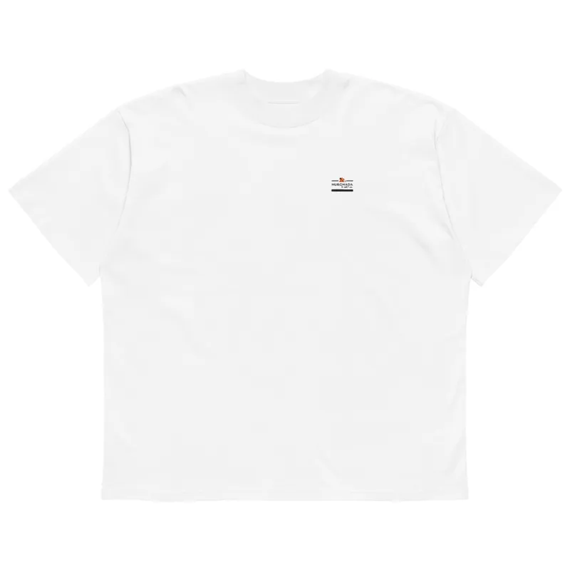 Unisex organic oversized high neck t-shirt — photo 5
