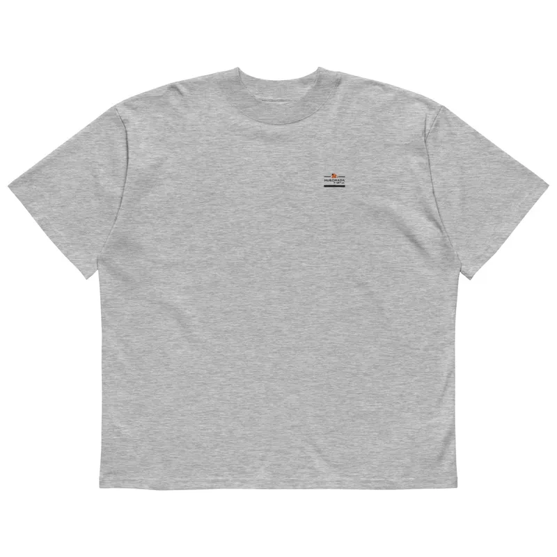 Unisex organic oversized high neck t-shirt — photo 3